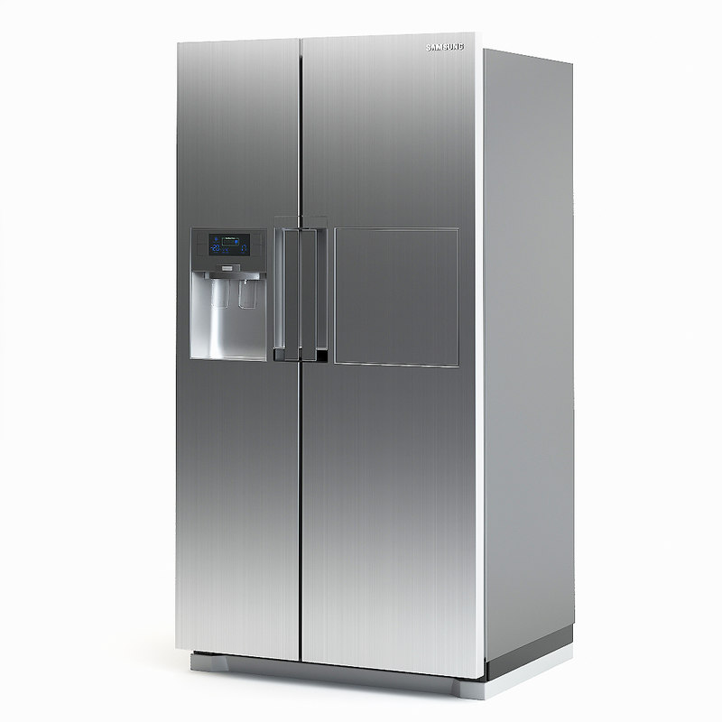 Samsung refrigerator rsh7znrs 3D model TurboSquid 1418083