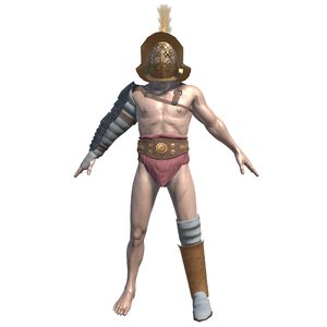 3D model roman gladiator