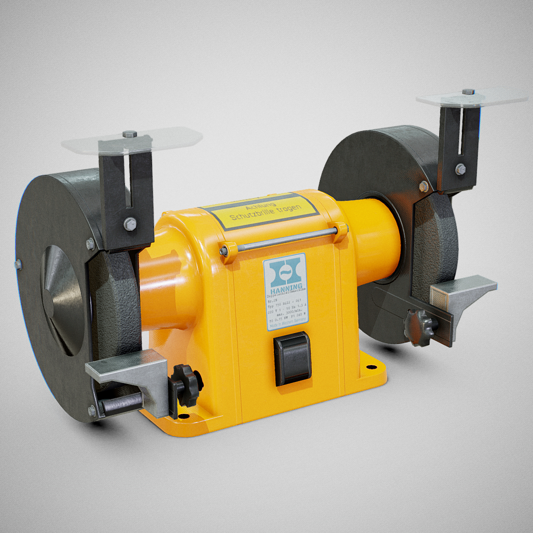 3d Hanning Bench Grinder Turbosquid 1418413