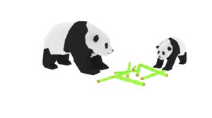 3D pandas