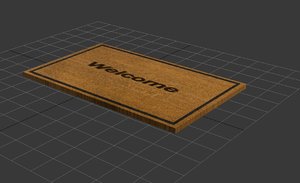 3D welcome mat
