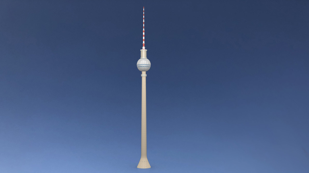 Berliner Fernsehturm Fernsehturm 3D-Modell - TurboSquid 1418512