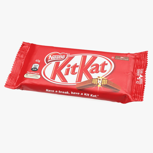 Kitkat Chocolate Bar 3d Model Turbosquid 1418817
