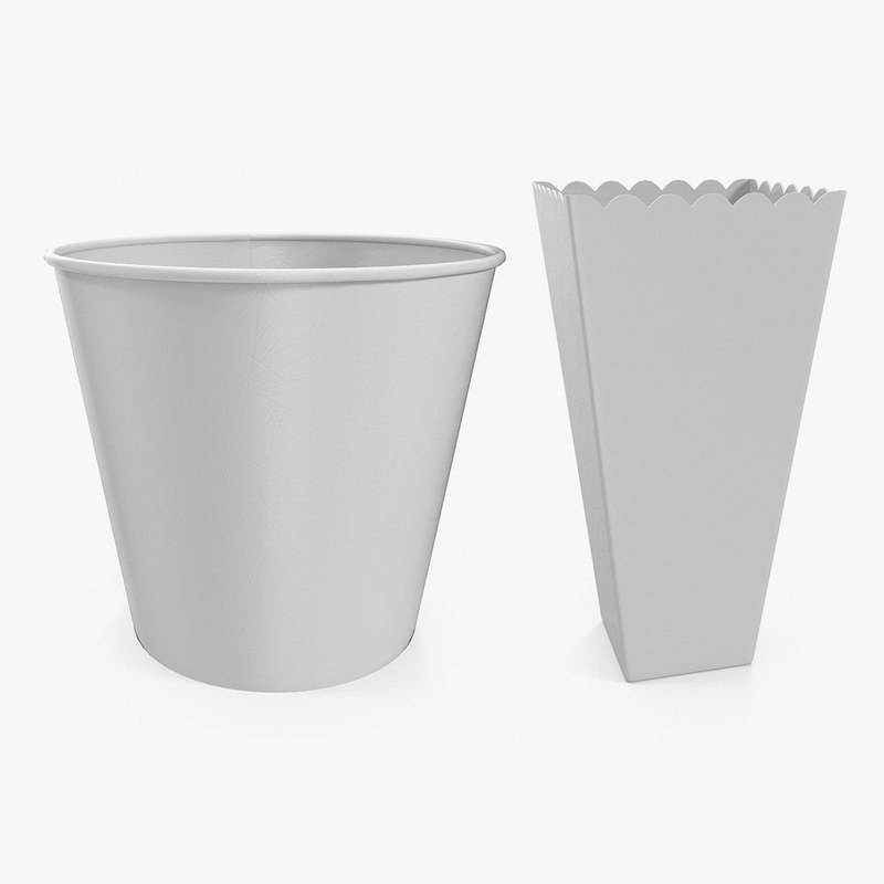 3D popcorn cup templates TurboSquid 1418865