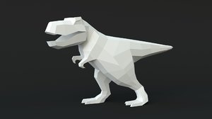 3D t-rex rigged