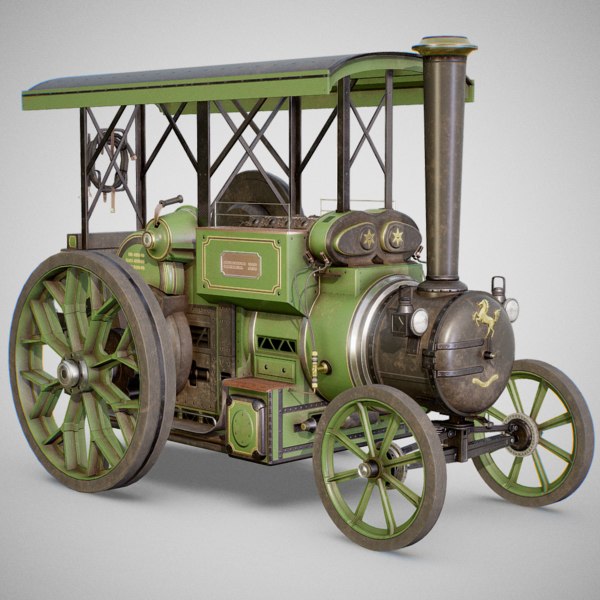 蒸気トラクター Aveling Barford3dモデル Turbosquid