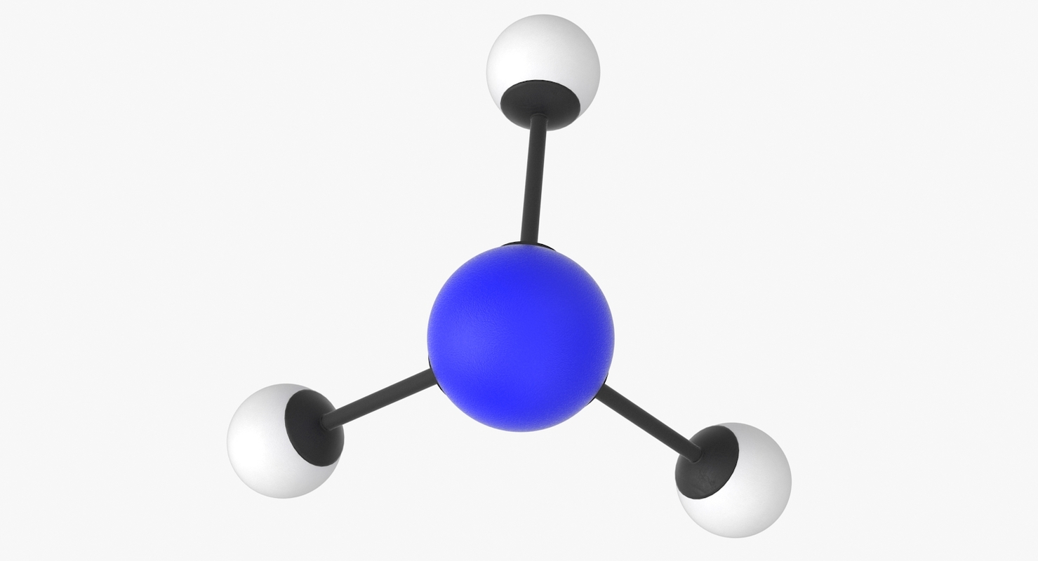 Ammonia molecule 3D model TurboSquid 1418766