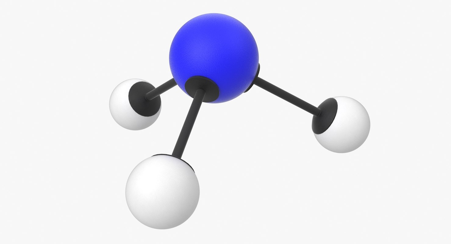 Ammonia molecule 3D model - TurboSquid 1418766