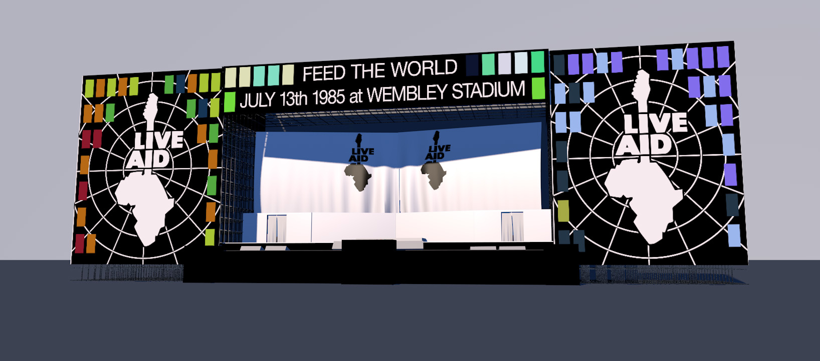 Modello 3D Live Aid 85 - Stage - TurboSquid 1418750