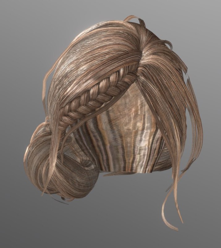 3d Female Hairstyle Hair Turbosquid 1418962 1658