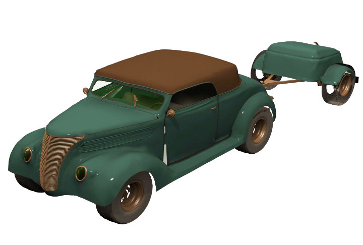 Retro car 3D model - TurboSquid 1418924