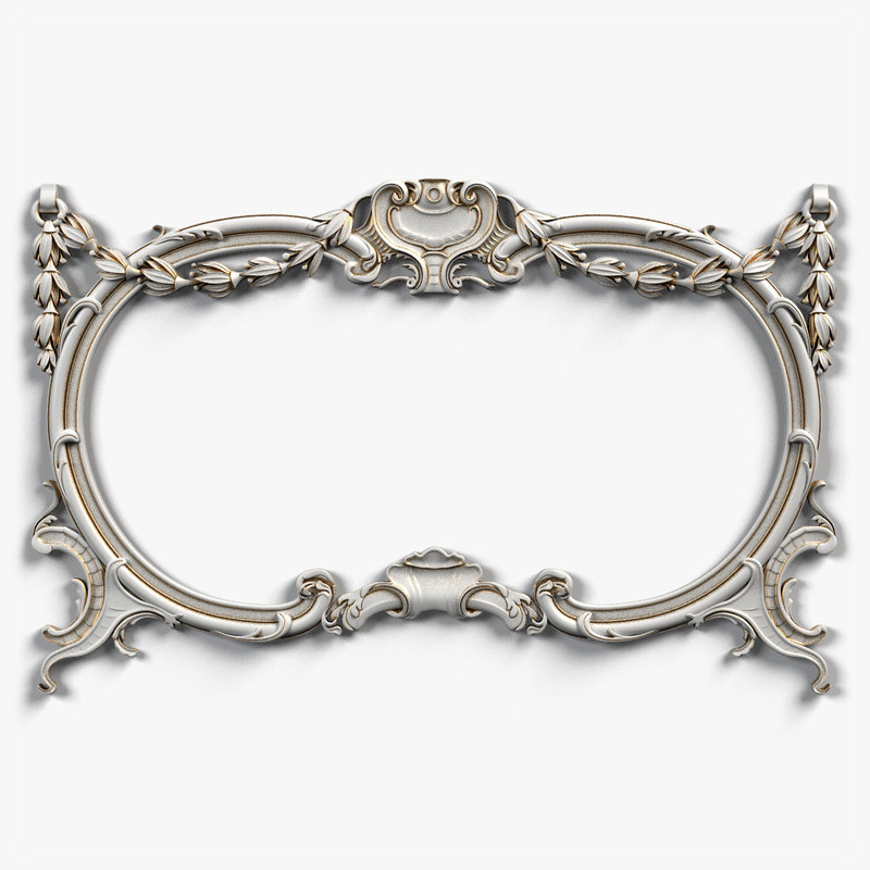 picture frame 3d obj