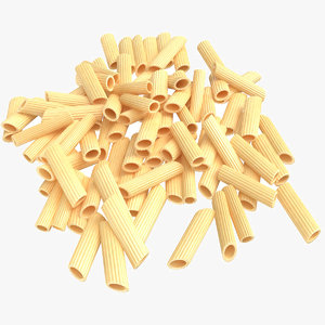 3D model real pasta pile