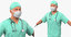 rigged doctors 2 3D model