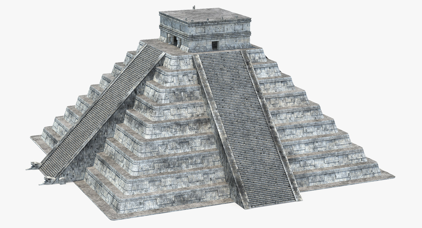 Kukulkan temple mayan pyramid 3D model - TurboSquid 1419218