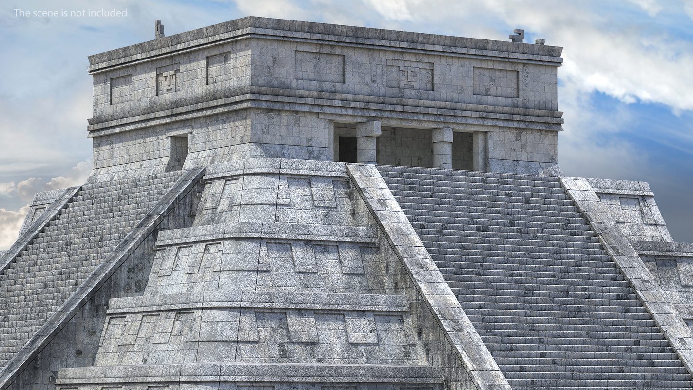 Kukulkan temple mayan pyramid 3D model - TurboSquid 1419218