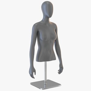 female mannequin half 3D model