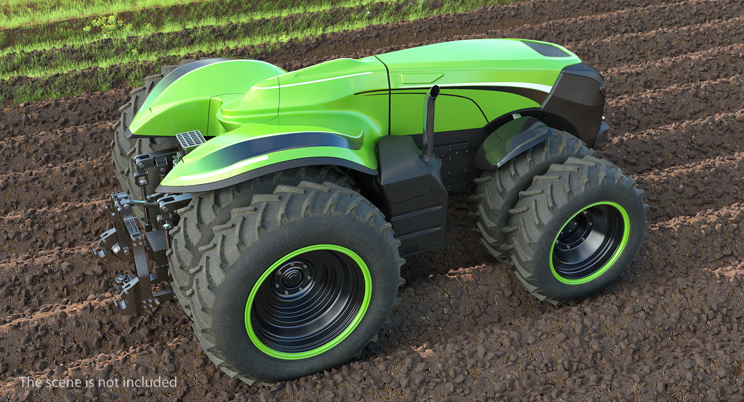 Self-driving drone tractor dusty 3D - TurboSquid 1419291