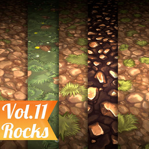Texture Set Vol.11 Hand Painted Ground (Stylized Texture Flooring)