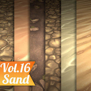 Texture Set Vol.16 Hand Painted Sand