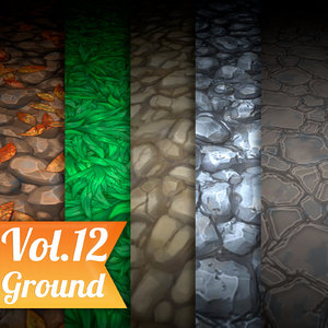Texture Set Vol.12 Hand Painted Ground (Stylized Texture )