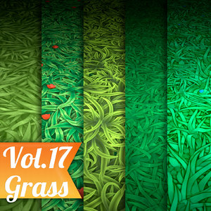 Texture Set Vol.17 Hand Painted Grass