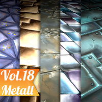 Texture Set Vol.18 Hand Painted Metall