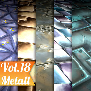 Texture Set Vol.18 Hand Painted Metall