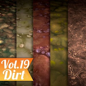 Texture Set Vol.19 Hand Painted Dirt