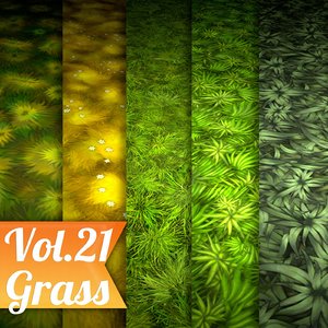 Texture Set Vol.21 Hand Painted Grass