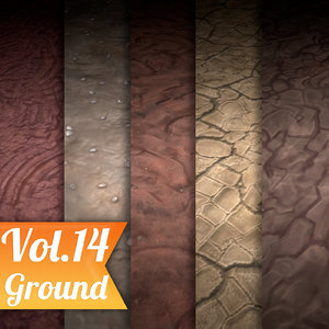 Texture Set Vol.14 Hand Painted Ground (Stylized Texture Ground)