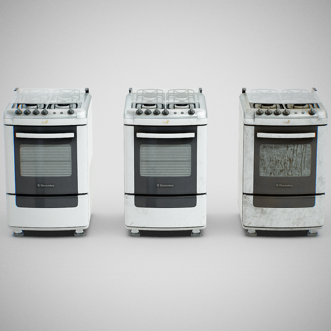 3d Gas Stove Using Oven Model Turbosquid 1419467