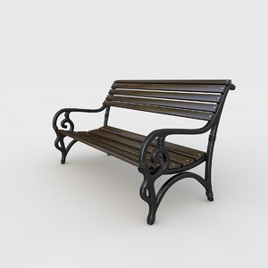 park bench model