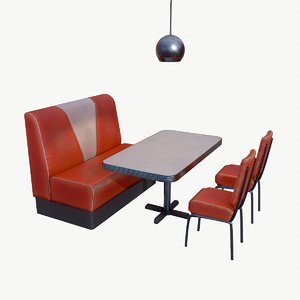 3D 50 s furniture