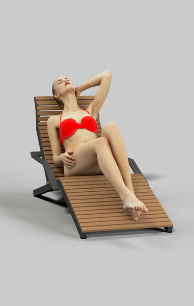 foreground characters people 3D model