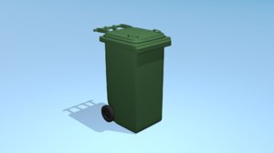 3D model green bin