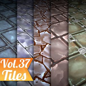 Texture Set Vol.37 Hand Painted Tiles  (Stylized Texture Tiles )