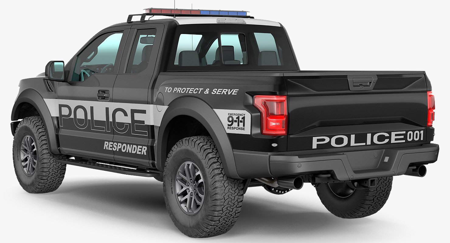 Police pickup truck generic model - TurboSquid 1420097