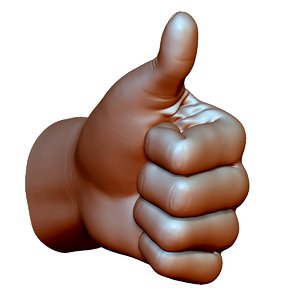 thumb hand sign gesture 3D model