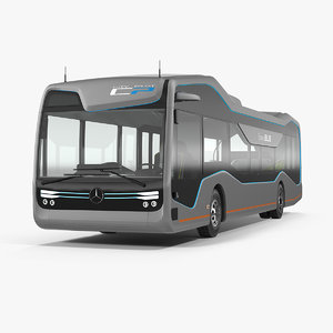 3D model mercedes future bus city