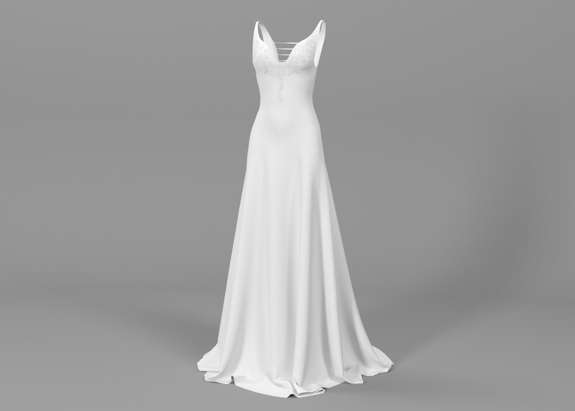 Wedding dress 3D model - TurboSquid 1420119