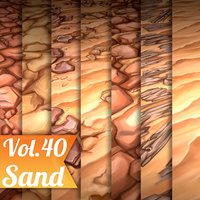 Texture Set Vol.40 Hand Painted Sand (Stylized Texture Sand )
