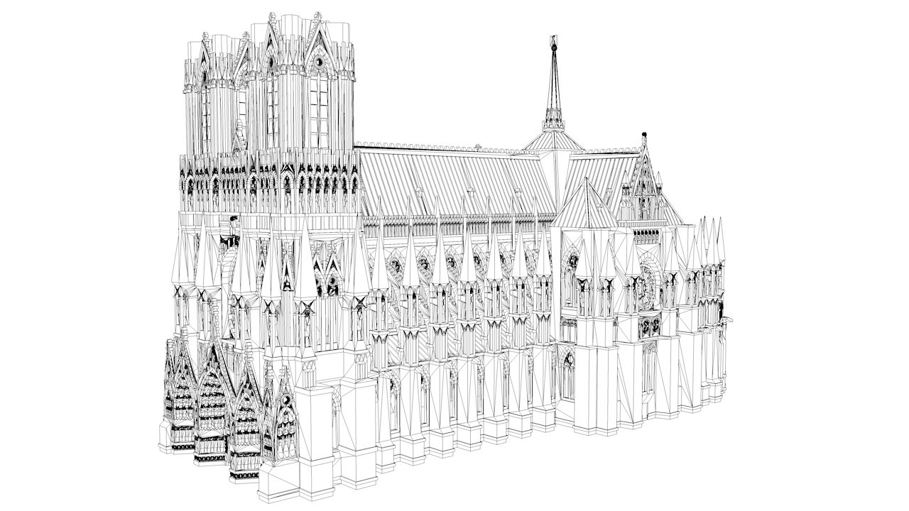 3D printing notre dame cathedral model - TurboSquid 1420163