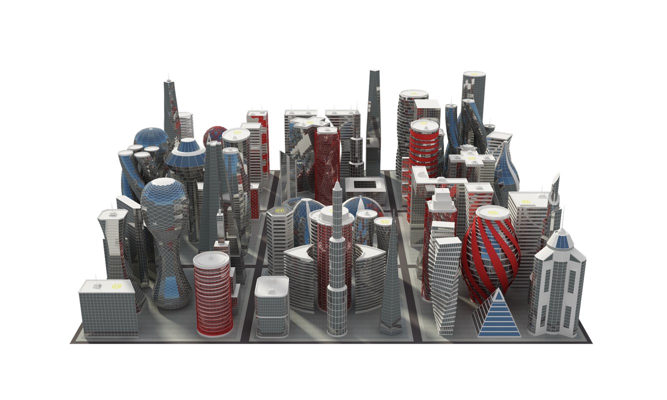 3d building set