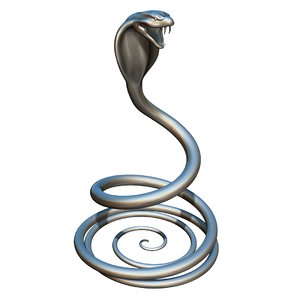 snake statue 3D model