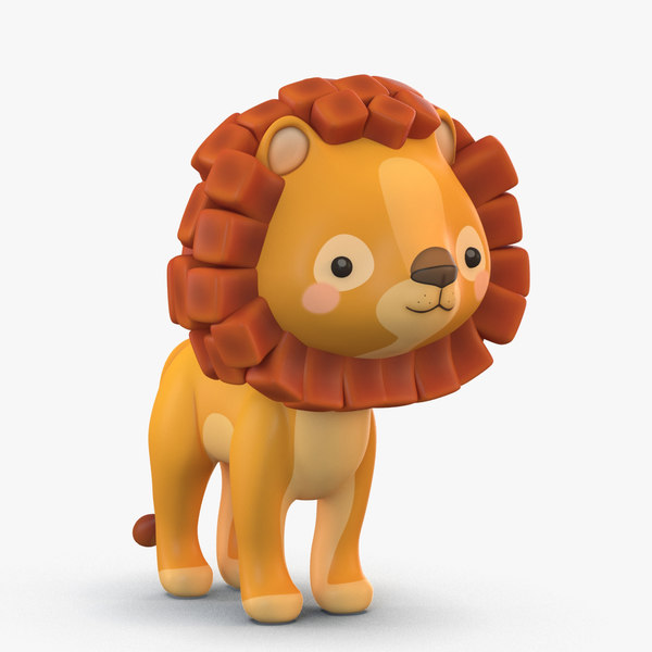 Cute Cartoon Lion 3d Model Turbosquid 141