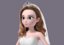 3D cartoon bride rigged character