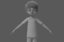 3D cartoon boy rigged model