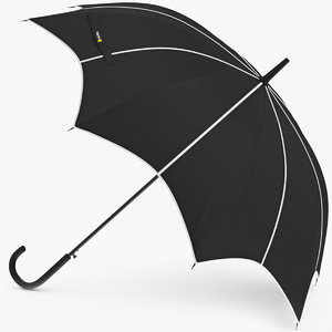 3D umbrella open model