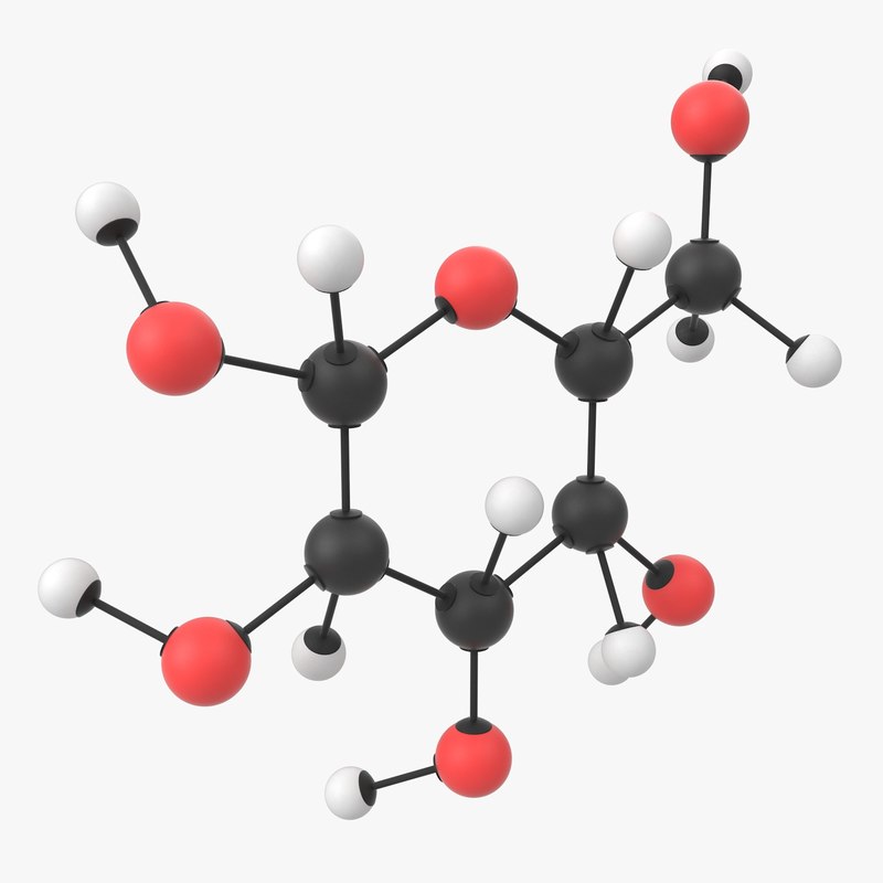 3D model glucose molecule TurboSquid 1420647